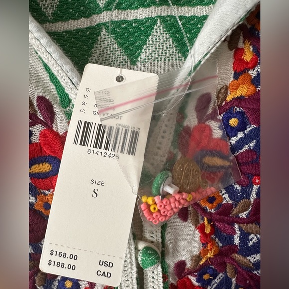 NWT Anthropologie–Verb by Pallavi Singhee Sylvia Babydoll Blouse - Picture 2 of 13